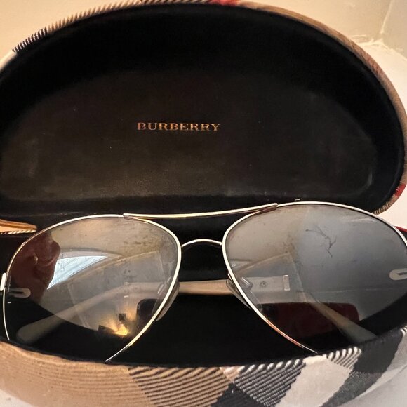 Burberry Mirrored Aviator Sunglasses